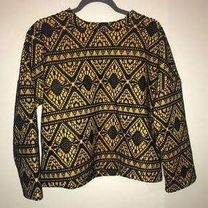 Black and yellow thick long sleeve